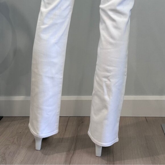 AG Ballad Slim Boot 31 Mid Rise White Jeans - Picture 8 of 15